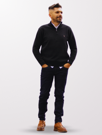 SACO TEJIDO MEDIA CREMALLERA